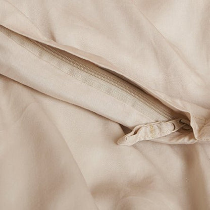 Tencel™ Lyocell Twill Bettwäsche-Set - atmungsaktiv, weich und nachhaltig (Beige)