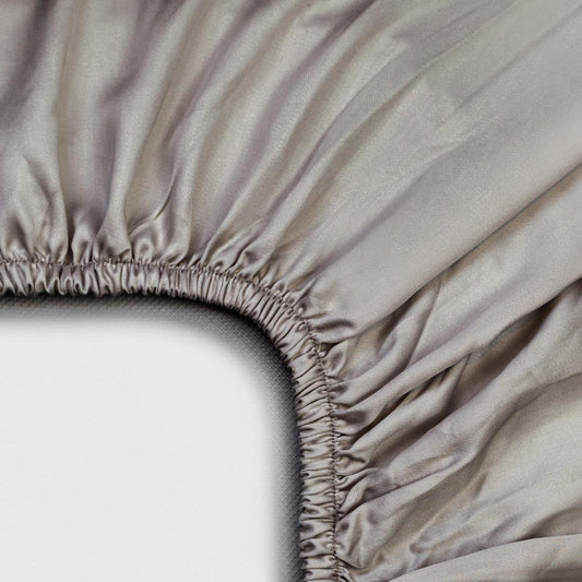 Spannbettlaken TENCEL™ Satin - atmungsaktiv & seidig weich (Taupe)