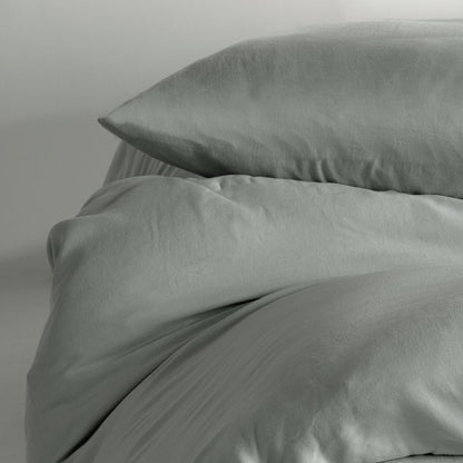 Luxuriöse TENCEL™ Lyocell Satin Bettwäsche - seidig-weich & atmungsaktiv (Sage Green)