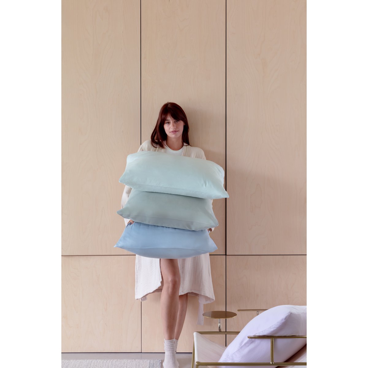 Luxuriöse TENCEL™ Lyocell Satin Bettwäsche - seidig-weich & atmungsaktiv (Lila)