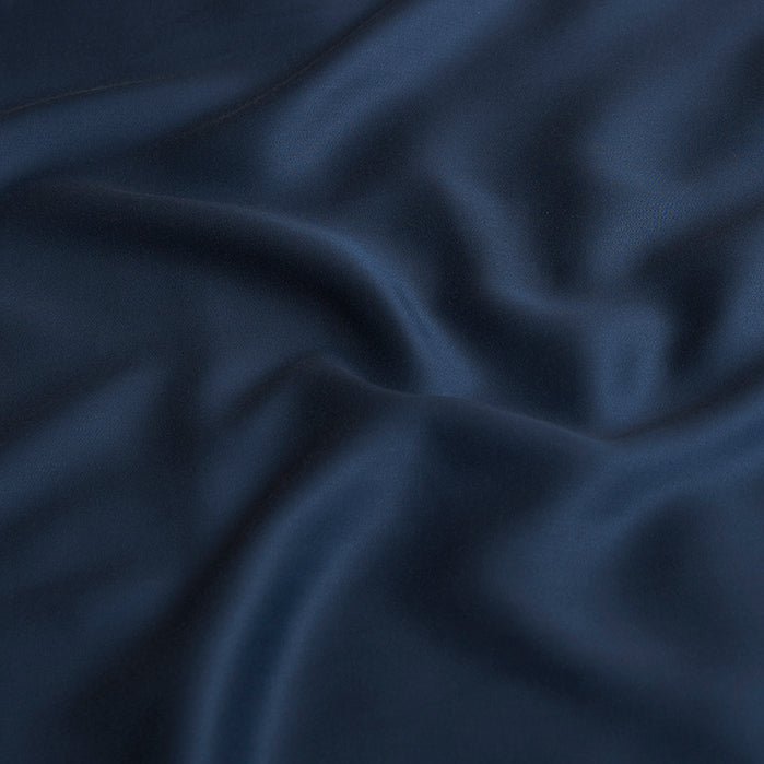 Spannbettlaken TENCEL™ Satin - atmungsaktiv & seidig weich (Dunkelblau)