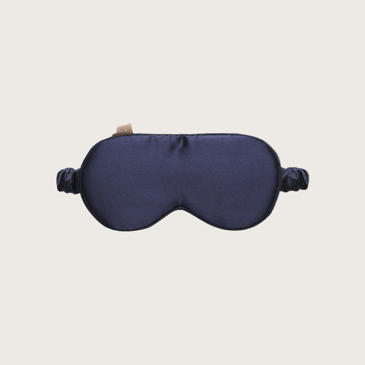 Schlafmaske SONVELIA EMILYS Pillow Mitternachtsblau Seide