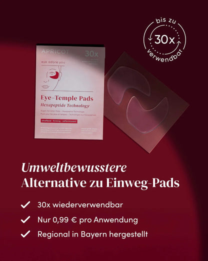 Wiederverwendbare_APRICOT_Augen_Schaefen_Pads_Hexapeptide_Technology_SONVELIA
